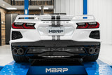Sistema de escape Cat-Back MBRP Armor Pro Race para Chevrolet Corvette C8 Stingray 2020-2025 - Acero inoxidable T304 con puntas de fibra de carbono