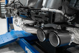 Sistema de escape Cat-Back MBRP Armor Pro Race para Chevrolet Corvette C8 Stingray 2020-2025 - Acero inoxidable T304 con puntas de fibra de carbono