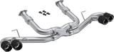 Sistema de escape Cat-Back MBRP Armor Pro Race para Chevrolet Corvette C8 Stingray 2020-2025 - Acero inoxidable T304 con puntas de fibra de carbono