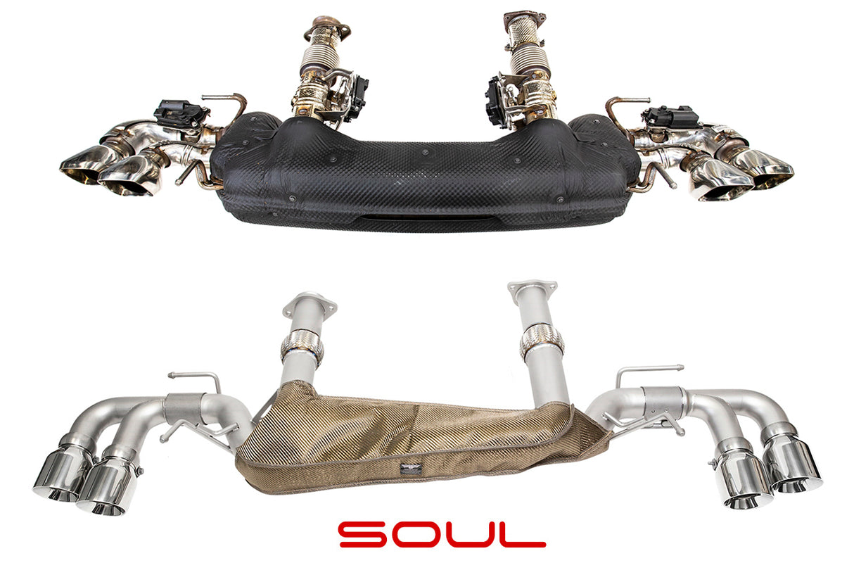 Corvette C8 Stingray SOUL Performance Rear Exhaust System (NON-Valved)