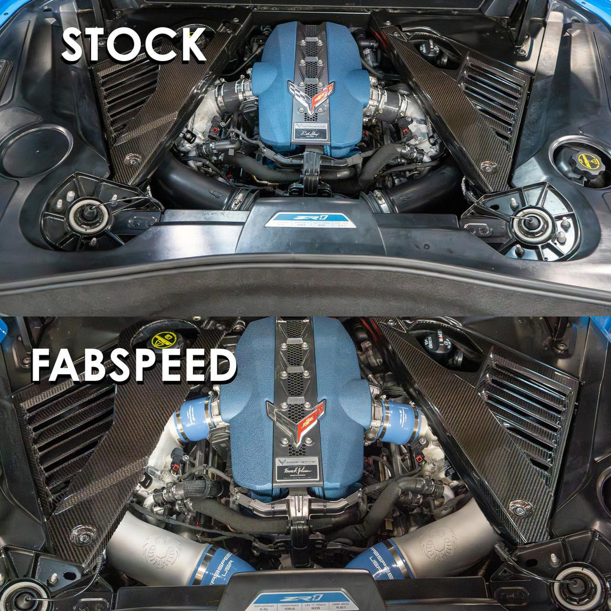 2025+ Chevrolet Corvette C8 ZR1 Fabspeed 5-Ply Silicone Boost Hoses