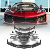 2020–2026 Corvette C8 Stingray to Z06 Track Package 15-Piece Full Front Bumper Conversion Kit