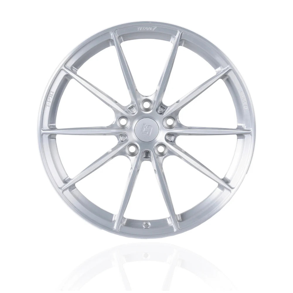 Titan 7 T-P10 19x9 / 20x11.5 C8 Corvette Forged Wheels – Brushed Clear