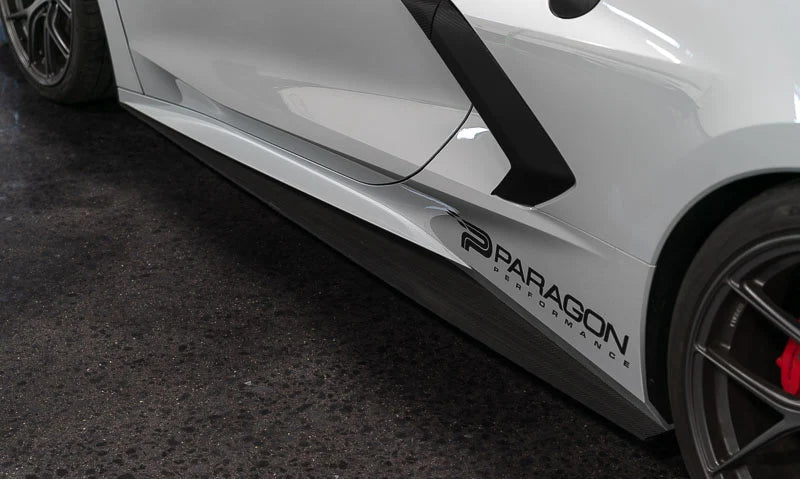Corvette C8 Stingray Verus Engineering Carbon Polyweave Side Splitter Kit