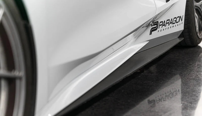 Corvette C8 Stingray Verus Engineering Carbon Polyweave Side Splitter Kit
