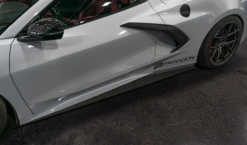 Corvette C8 Stingray Verus Engineering Carbon Polyweave Side Splitter Kit
