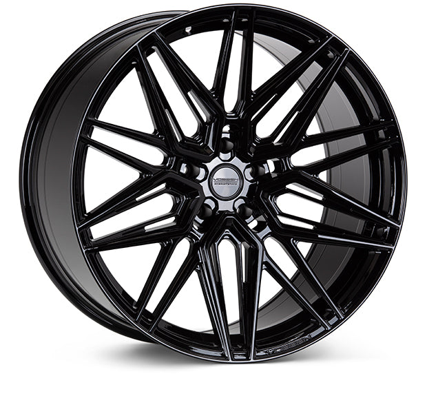 Vossen HF7 20x9 / 21x12 C8 Corvette Wheels – Gloss Black