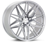 Vossen HF7 20x9 / 21x12 C8 Corvette Wheels – Silver Polished
