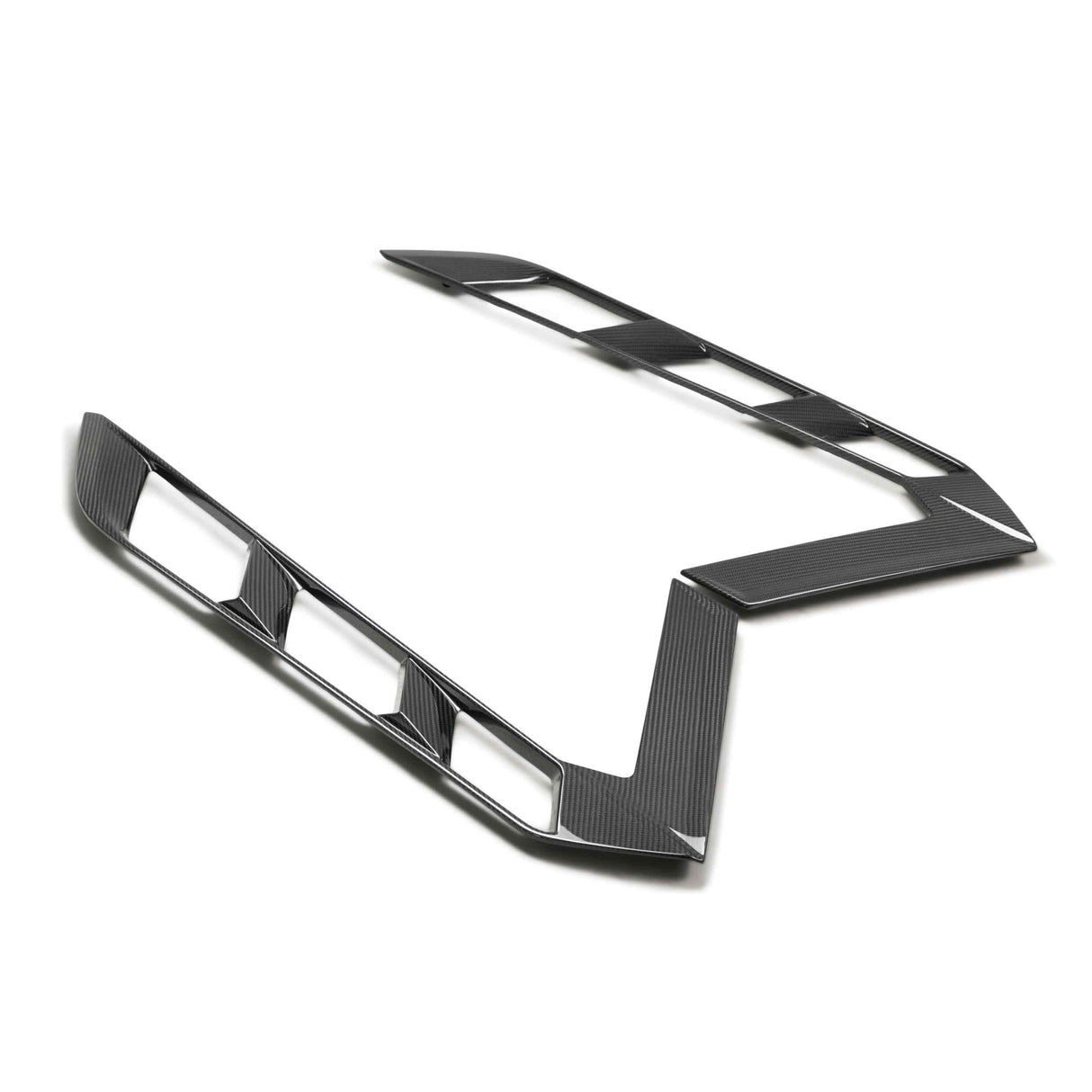 2020–2024 Chevrolet Corvette C8 Rejillas Laterales de Fibra de Carbono para Tapa de Motor (PAR)