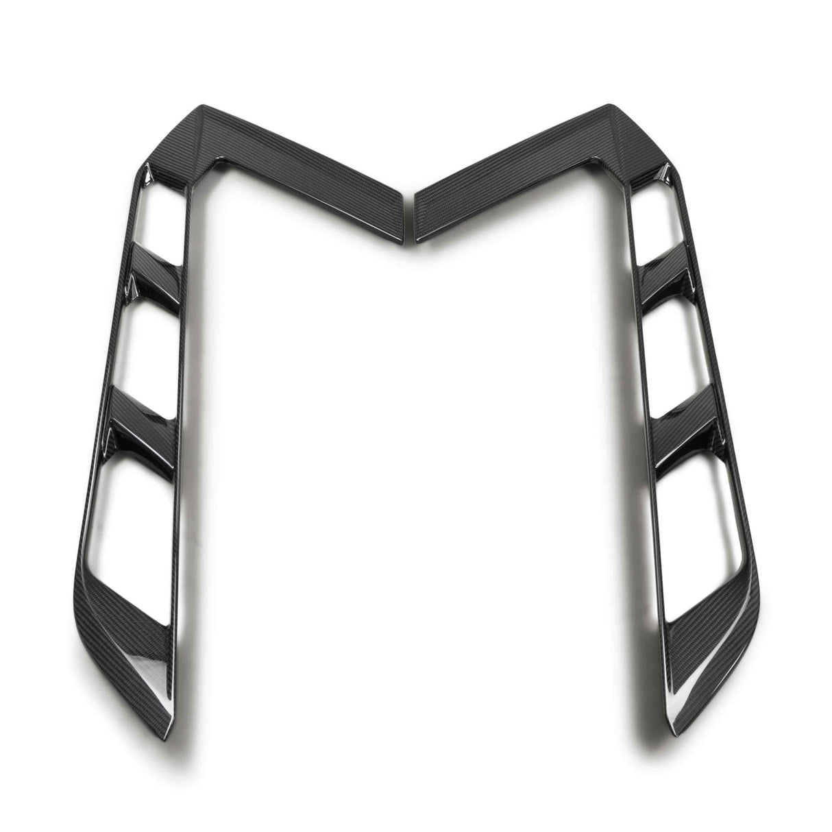 2020–2024 Chevrolet Corvette C8 Rejillas Laterales de Fibra de Carbono para Tapa de Motor (PAR)