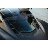 2020–2024 Chevrolet Corvette C8 Rejillas Laterales de Fibra de Carbono para Tapa de Motor (PAR)