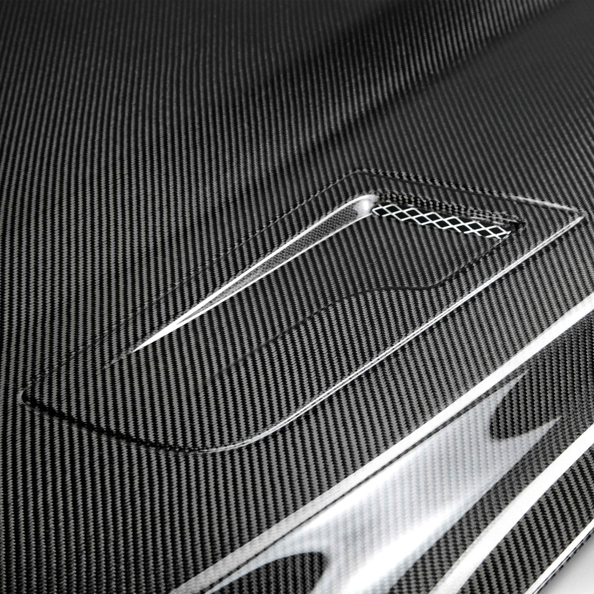 2015–2017 Ford Mustang Type-GTH Double-Sided Carbon Fiber Hood