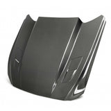 2015–2017 Ford Mustang Type-CJ Double-Sided Carbon Fiber 3" Cowl Hood