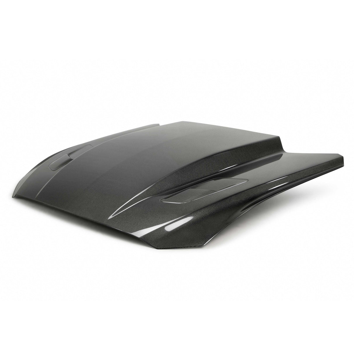 2015–2017 Ford Mustang Type-CJ Double-Sided Carbon Fiber 3" Cowl Hood