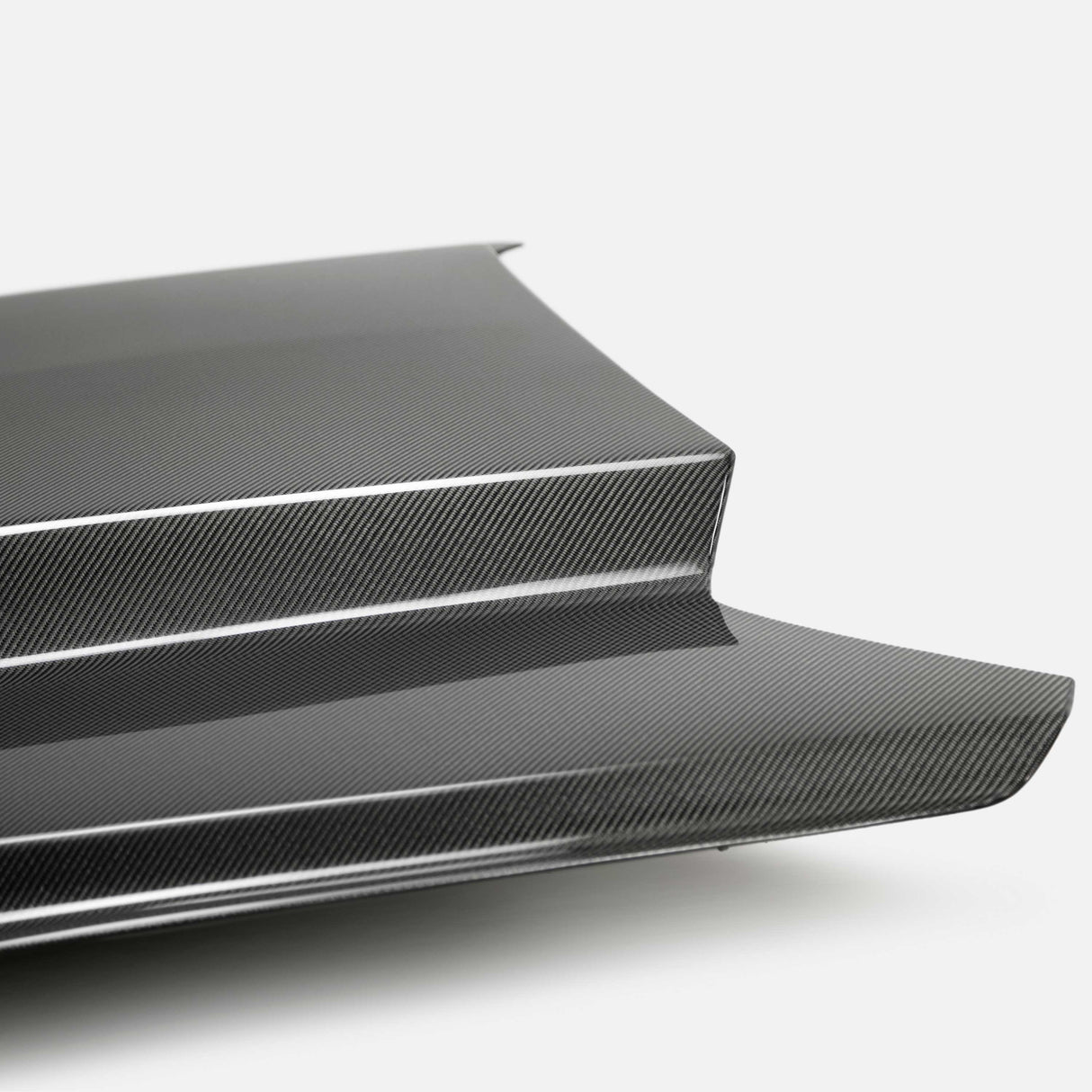 2015–2017 Ford Mustang Type-CJ Double-Sided Carbon Fiber 3" Cowl Hood
