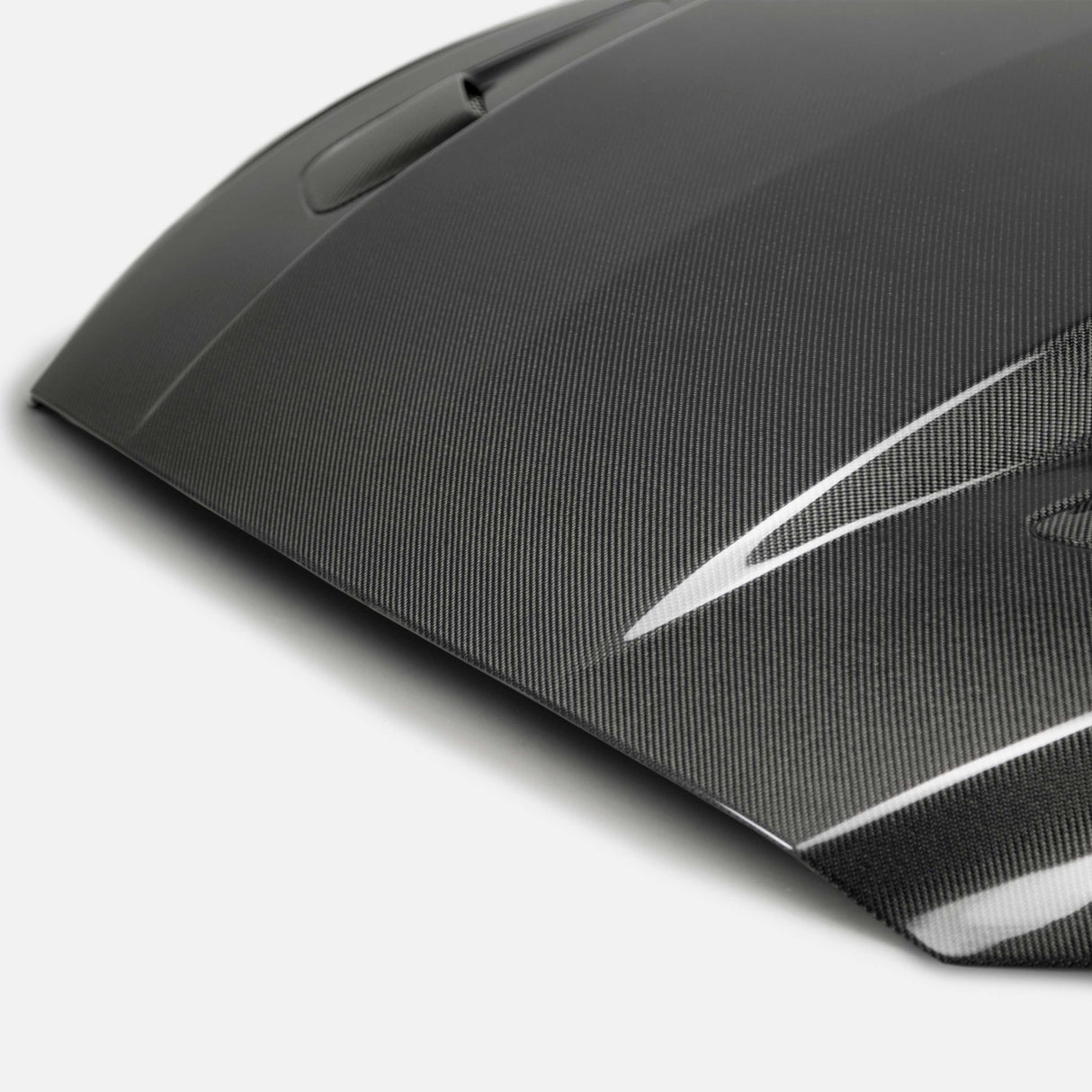 2015–2017 Ford Mustang Type-CJ Double-Sided Carbon Fiber 3" Cowl Hood
