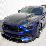 2015–2017 Ford Mustang Type-CJ Double-Sided Carbon Fiber 3" Cowl Hood