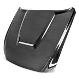 2015–2017 Ford Mustang Carbon Fiber GT350-Style Hood – Type-GR (Double-Sided)
