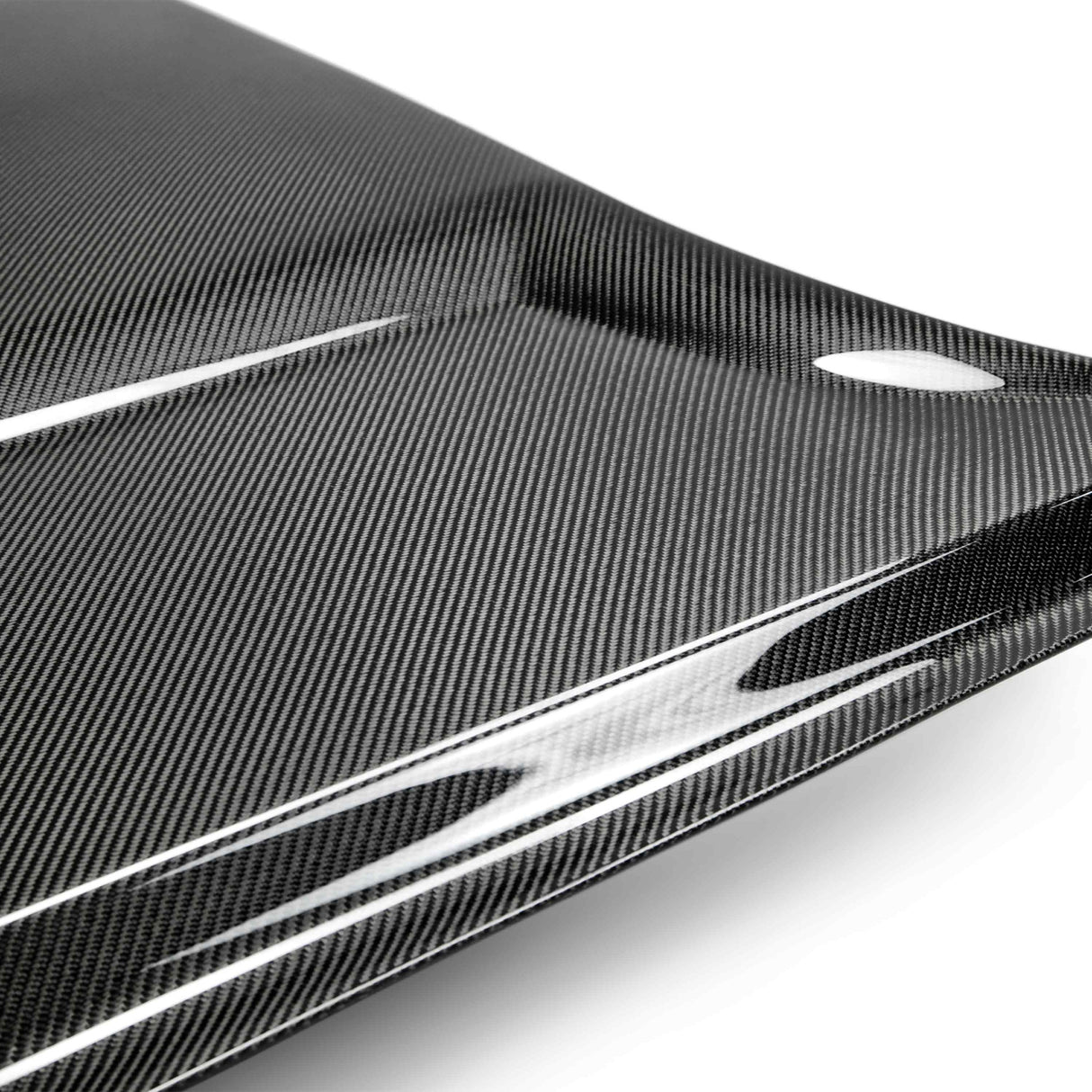 2015–2017 Ford Mustang Carbon Fiber GT350-Style Hood – Type-GR (Double-Sided)