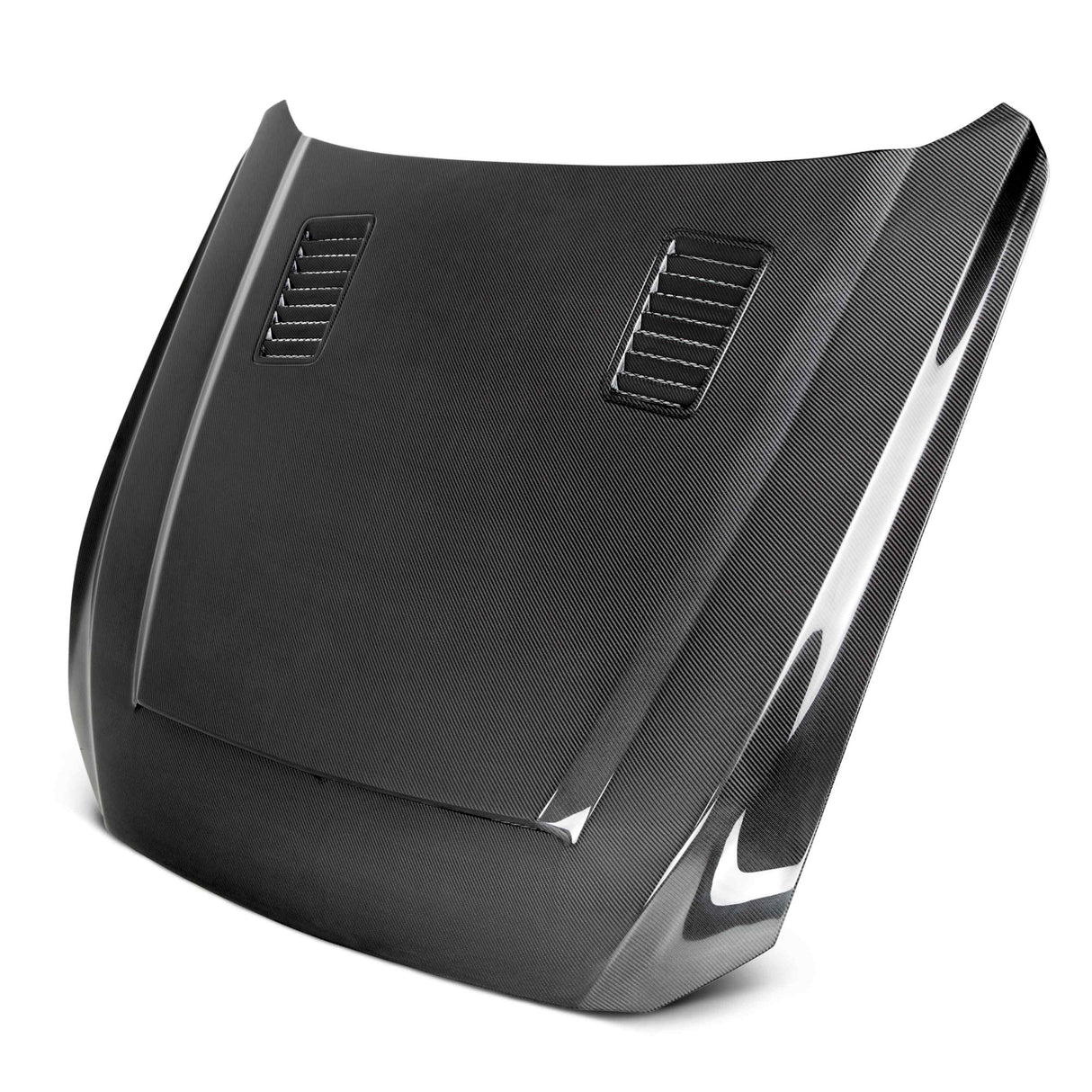 2015–2017 Ford Mustang Carbon Fiber Hood – Type-SN (Double-Sided)