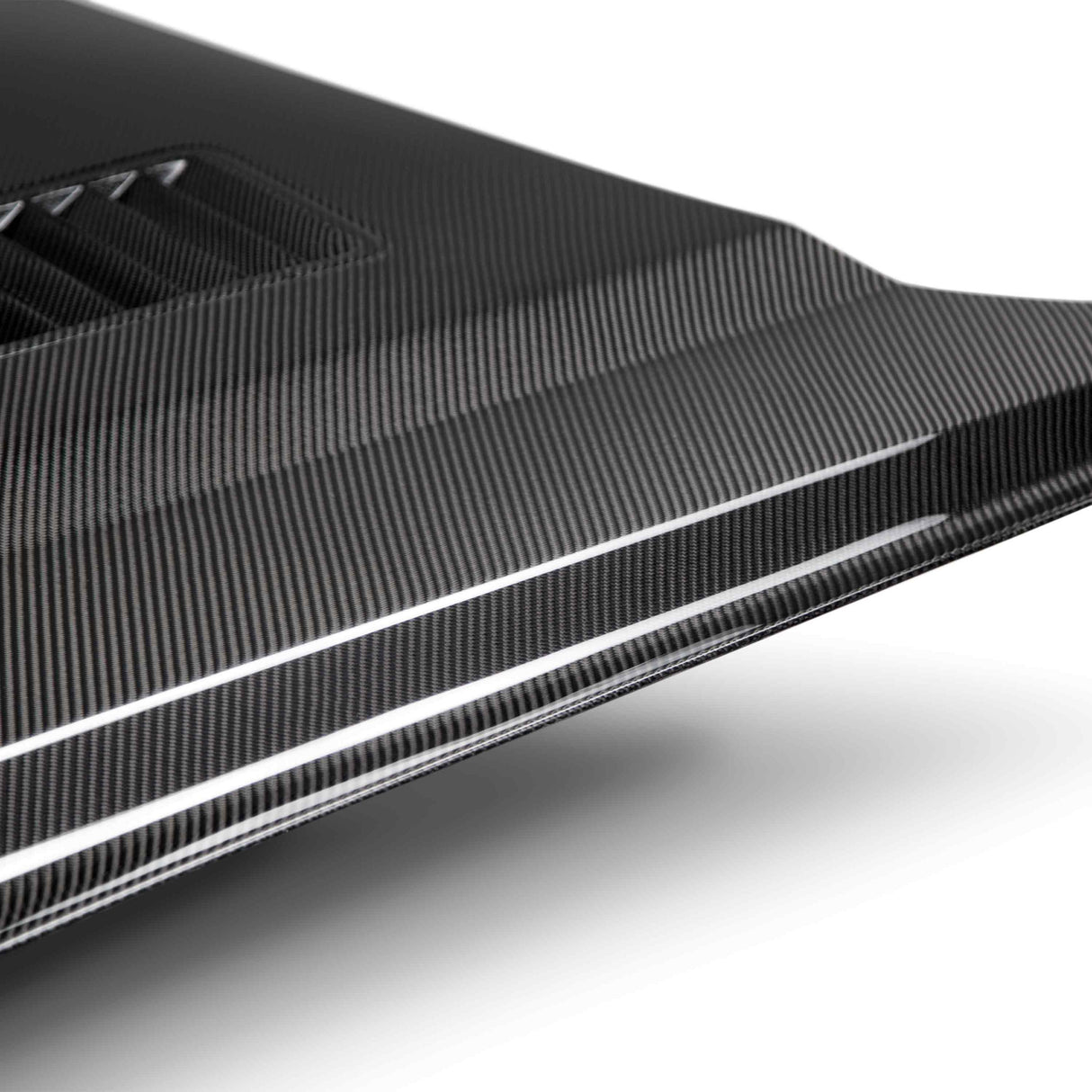 2015–2017 Ford Mustang Carbon Fiber Hood – Type-SN (Double-Sided)