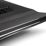 2015–2017 Ford Mustang Carbon Fiber Hood – Type-SN (Double-Sided)