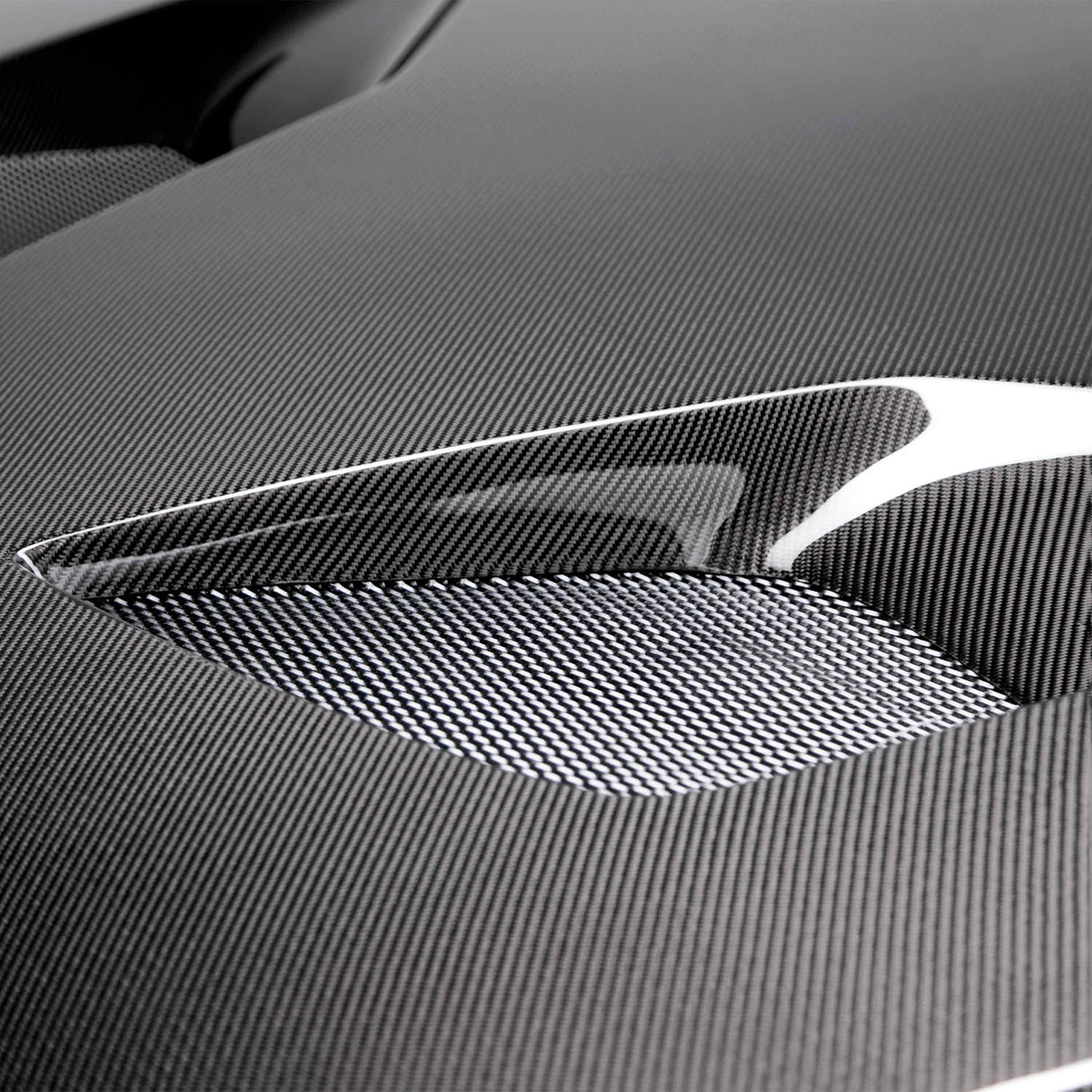 2015–2017 Ford Mustang Type-TT (Ford GT Style) Double-Sided Carbon Fiber Hood