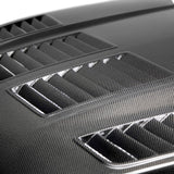 2015–2017 Ford Mustang Type-TW Double-Sided Carbon Fiber Hood