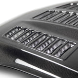 2015–2017 Ford Mustang Type-TW Double-Sided Carbon Fiber Hood