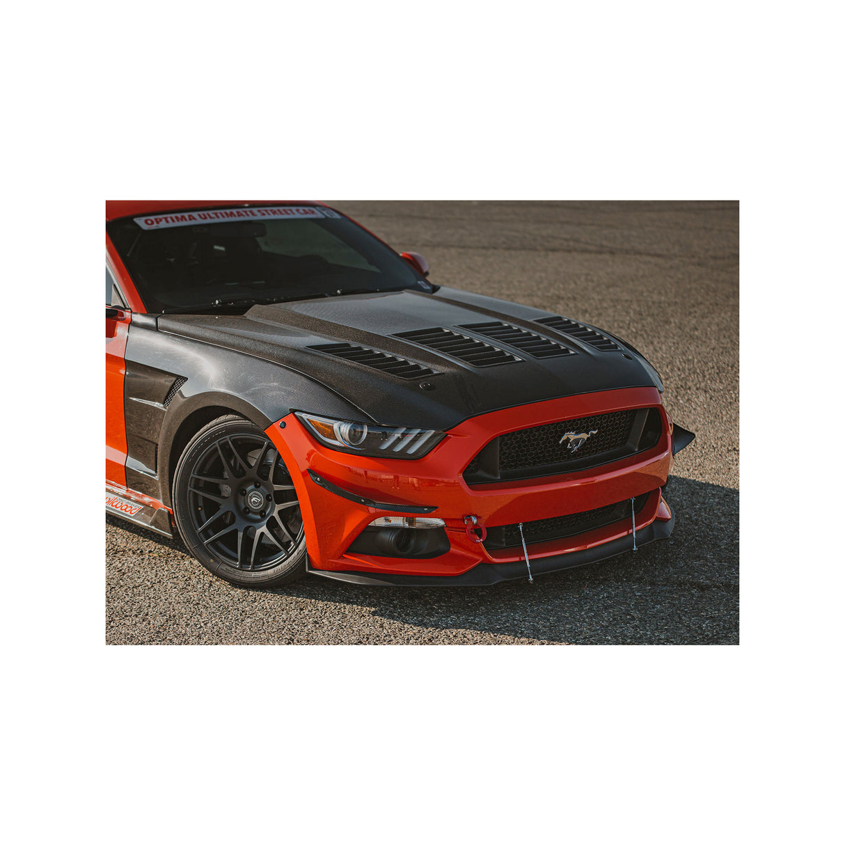 2015–2017 Ford Mustang Type-TW Double-Sided Carbon Fiber Hood