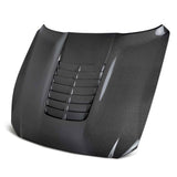 Capó de fibra de carbono de doble cara Type-GT5 para Ford Mustang Shelby GT350 / GT350R 2015-2020