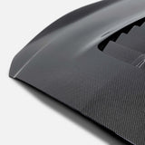 Capó de fibra de carbono de doble cara Type-GT5 para Ford Mustang Shelby GT350 / GT350R 2015-2020