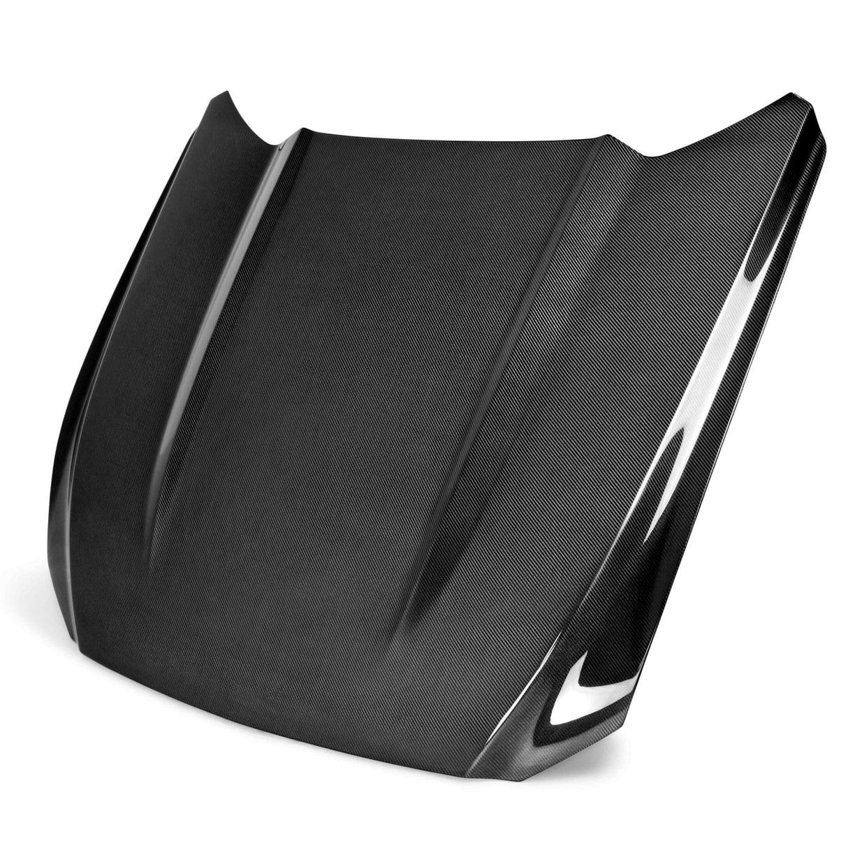 2015–2017 Ford Mustang Type-OE Double-Sided Carbon Fiber Hood (EcoBoost / V6)