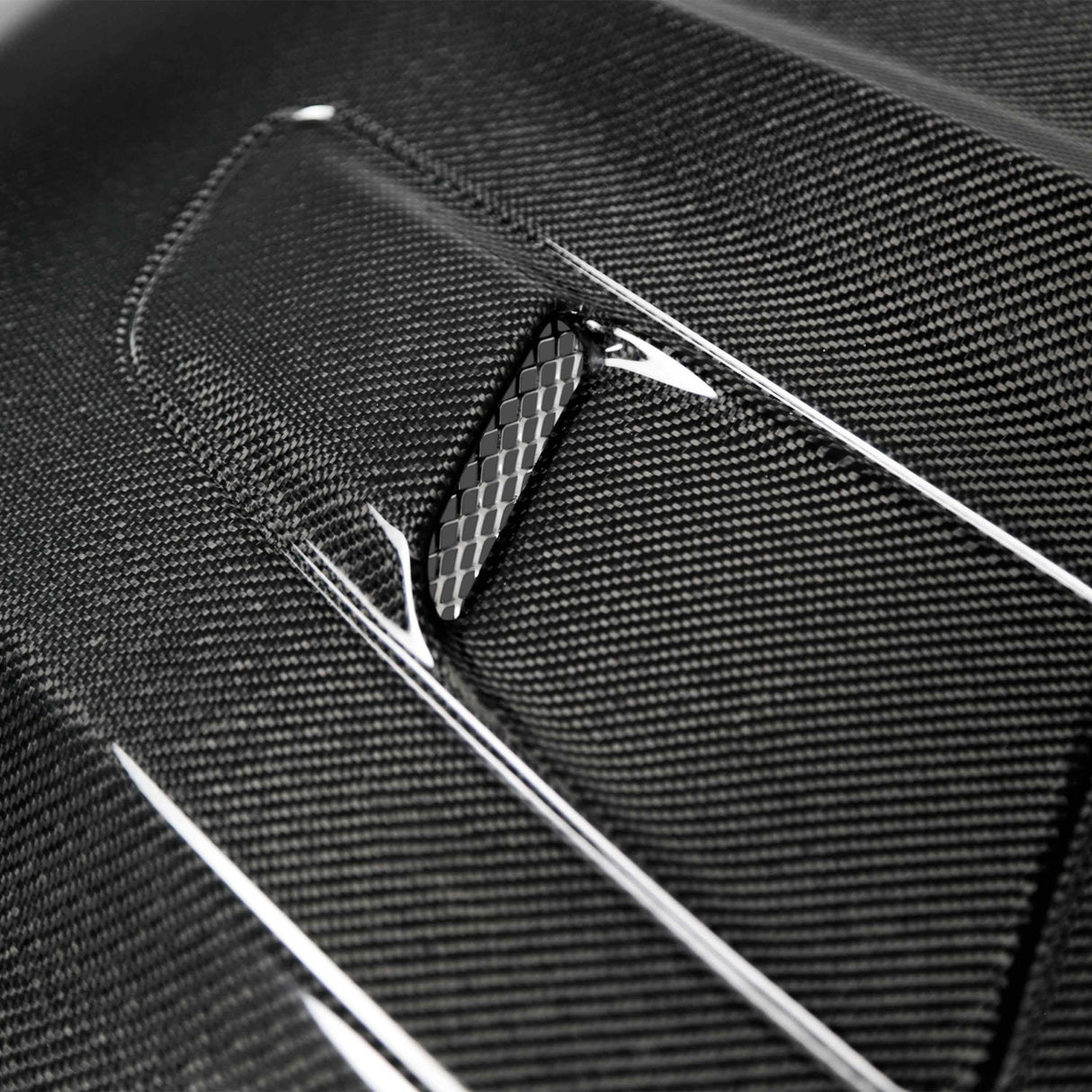 2015–2017 Ford Mustang Type-OE (GT Style w/ Hood Vents) Double-Sided Carbon Fiber Hood