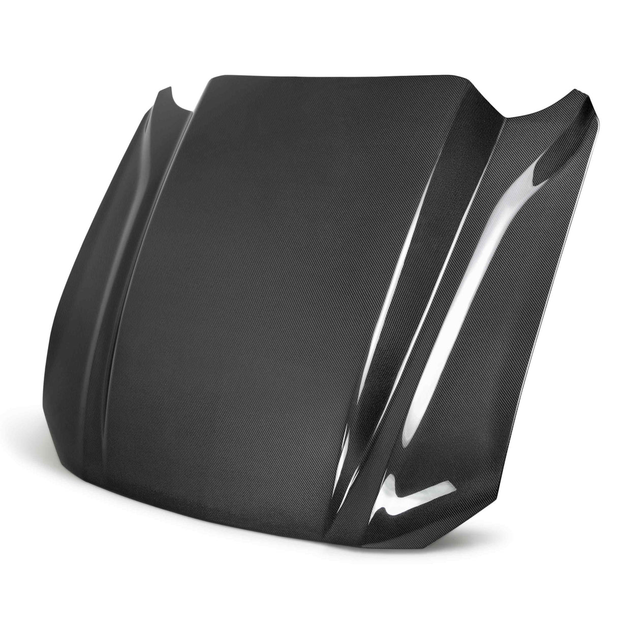2018–2023 Ford Mustang Type-CJ Double-Sided Carbon Fiber 4" Cowl Hood