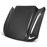 2018–2023 Ford Mustang Type-CJ Double-Sided Carbon Fiber 4" Cowl Hood