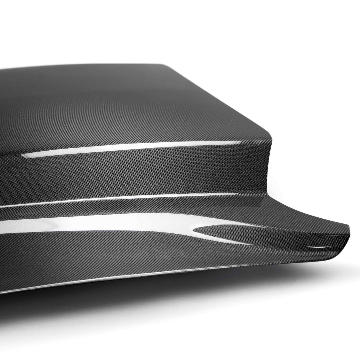 2018–2023 Ford Mustang Type-CJ Double-Sided Carbon Fiber 4" Cowl Hood