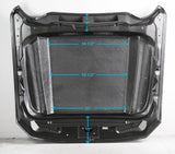 2018–2023 Ford Mustang Type-CJ Double-Sided Carbon Fiber 4" Cowl Hood