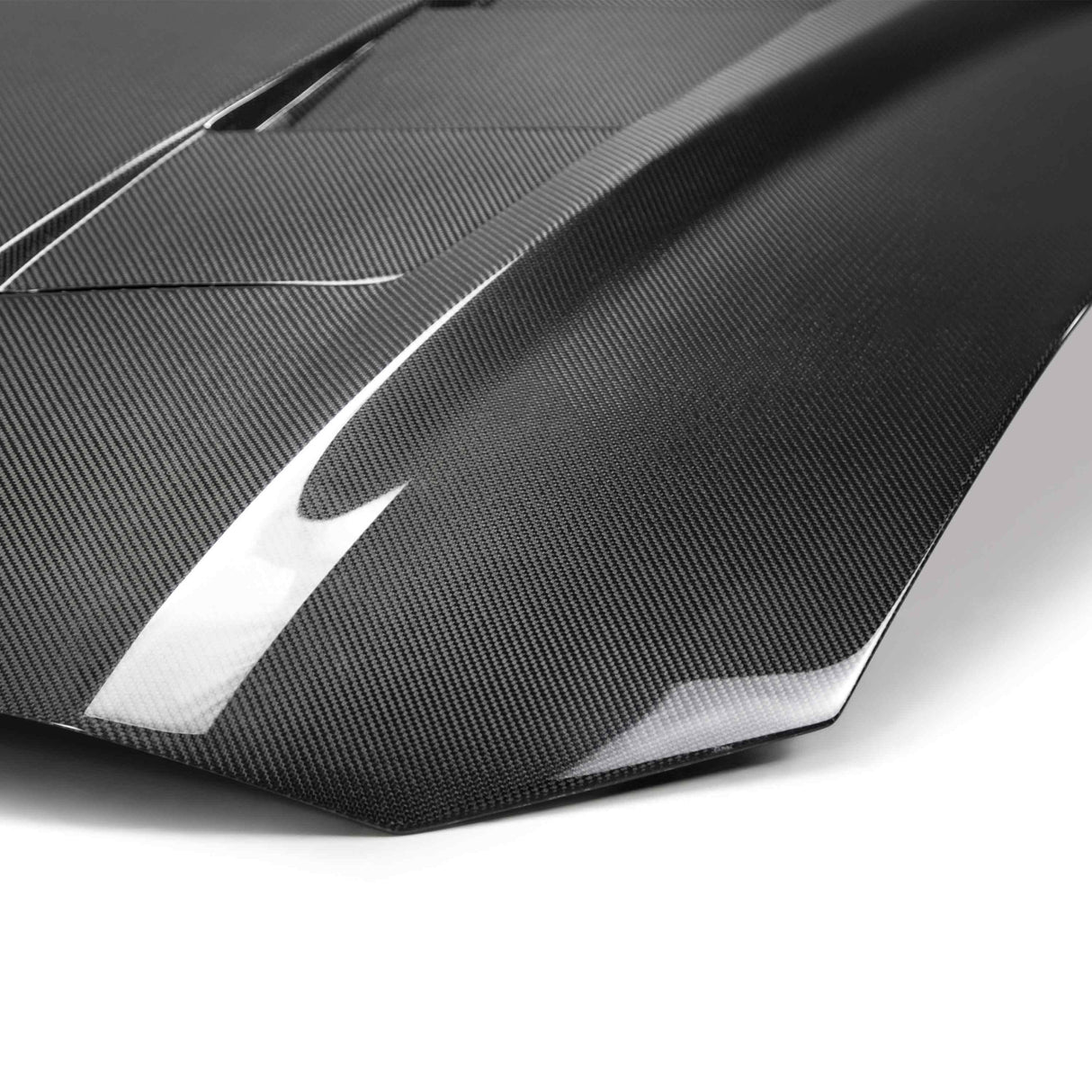 Capó de fibra de carbono de doble cara con extractor de calor Type-SA para Ford Mustang 2018–2023