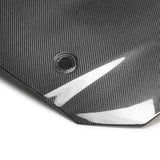 Capó de fibra de carbono de doble cara tipo OE para Ford Mustang Shelby GT500 2020-2023