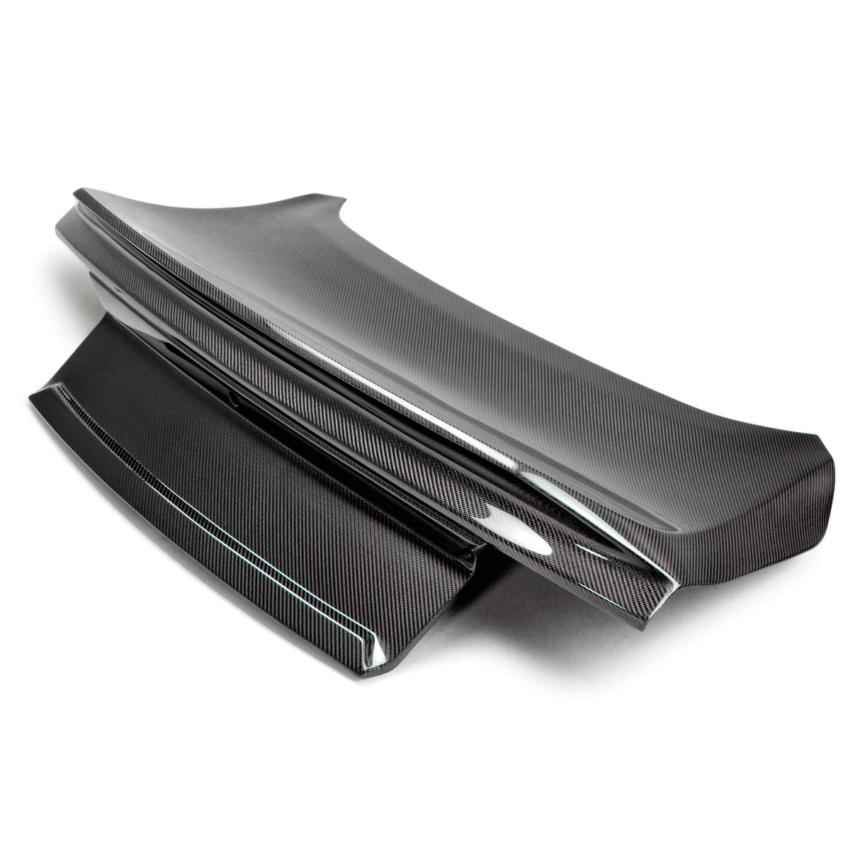 Tapa de la cajuela de fibra de carbono con alerón integrado para Ford Mustang 2015-2023
