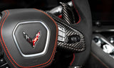C8 Corvette Carbon Fiber Steering Wheel Trim Overlay – Heated Steering Wheels
