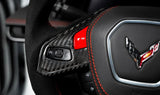 C8 Corvette Carbon Fiber Steering Wheel Trim Overlay – Heated Steering Wheels
