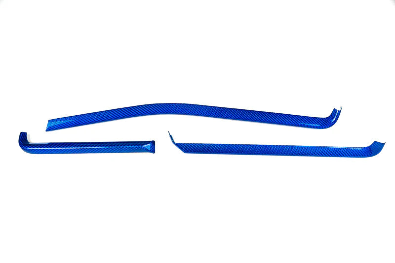 C8 Corvette Carbon Fiber Interior Trim - 3 Piece Kit - Red, Black, Forged