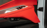 C8 Corvette Carbon Fiber Lower Door Panel Overlays