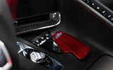 Corvette C8 Red Carbon Fiber Mode Selector Overlay