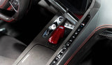 Corvette C8 Red Carbon Fiber Mode Selector Overlay