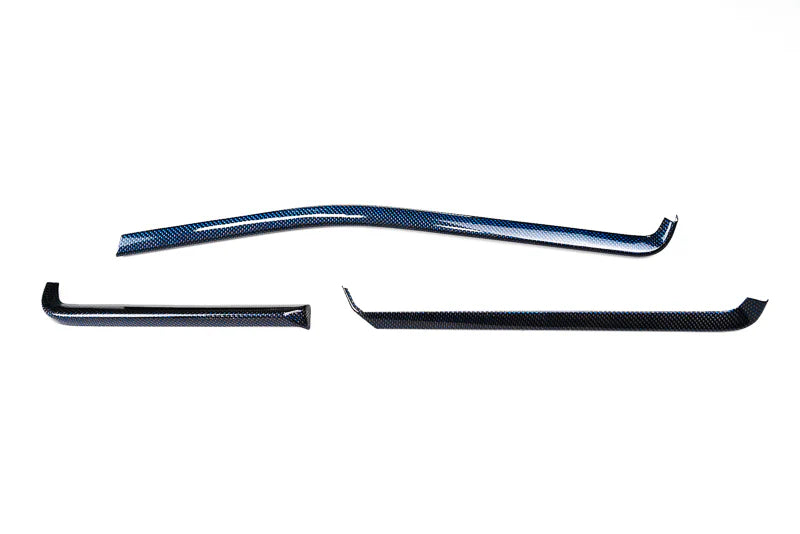 C8 Corvette Carbon Fiber Interior Trim - 3 Piece Kit - Red, Black, Forged