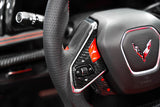 C8 Corvette Carbon Fiber Steering Wheel Side Covers – Heated