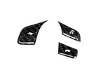2020–2023 C8 Corvette Carbon Fiber Steering Wheel Button Covers – 1LT Non-Heated